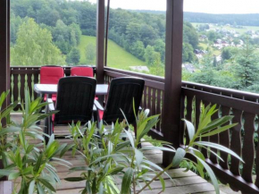 Cozy Apartment in Ore Mountains with Balcony and Garden